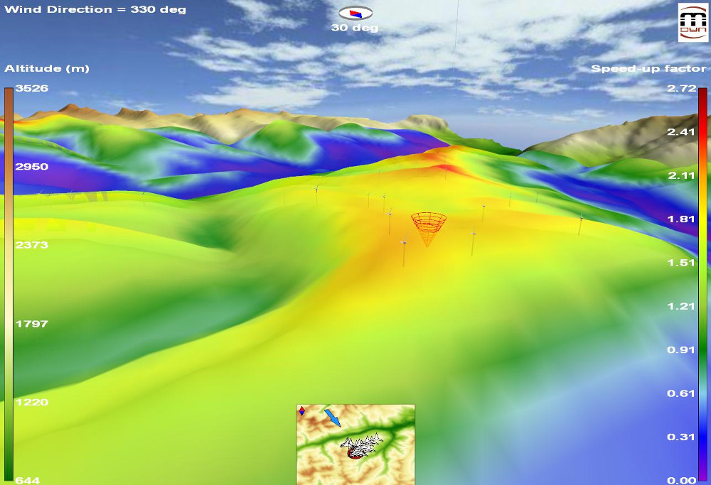 Meteodyn CFD-Modell